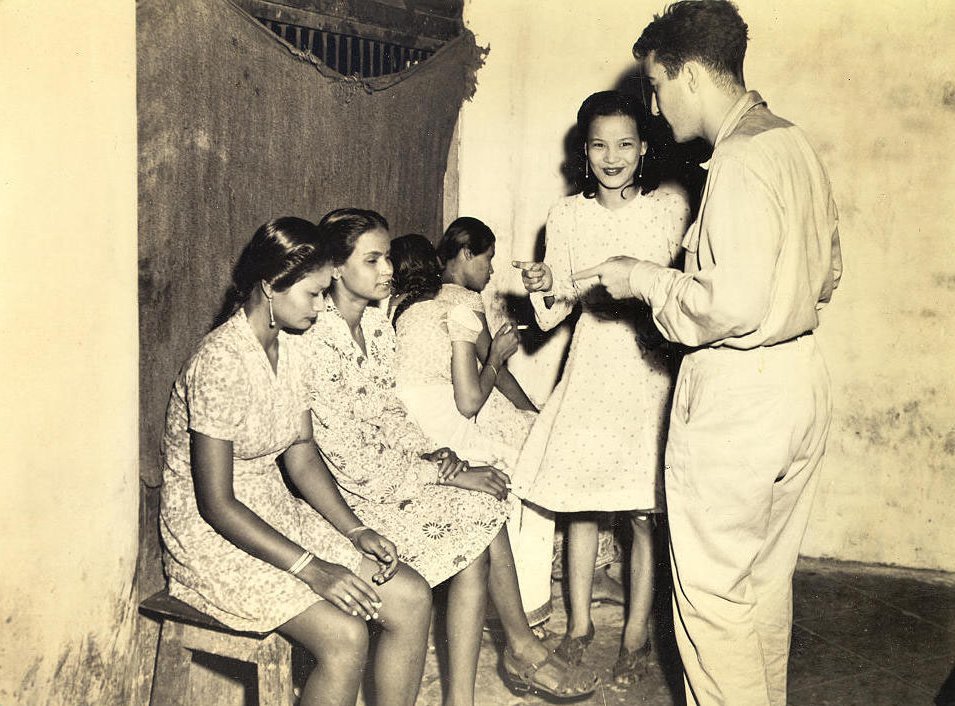 American GI soliciting prostitution in Calcutta (Waddell)